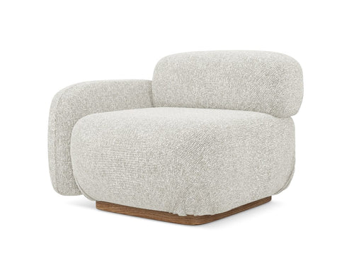 Makamii Bej Fotoliu Modular tapitat cu stofa, Ailani L1S-22, l95xA95xH73 cm