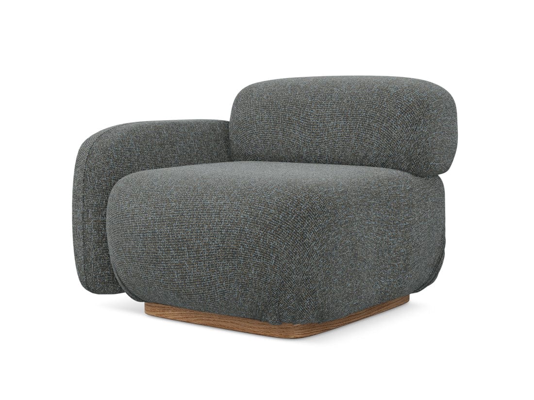 Makamii Gri Fotoliu Modular tapitat cu stofa, Ailani L1S-22, l95xA95xH73 cm