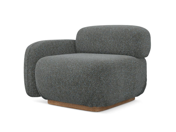 Makamii Gri Fotoliu Modular tapitat cu stofa, Ailani L1S-22, l95xA95xH73 cm