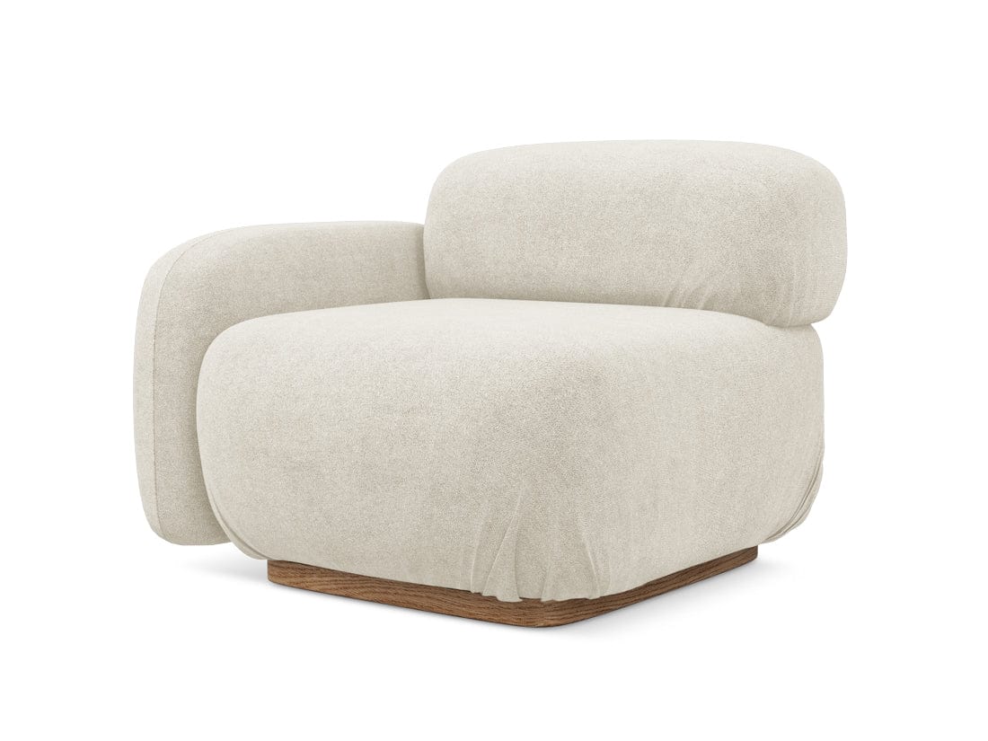 Makamii Ivoir Fotoliu Modular tapitat cu stofa, Ailani L1S-7, l95xA95xH73 cm