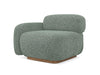 Makamii Fotoliu Modular tapitat cu stofa, Ailani L1S C10 Verde Deschis / Natural, l95xA95xH73 cm