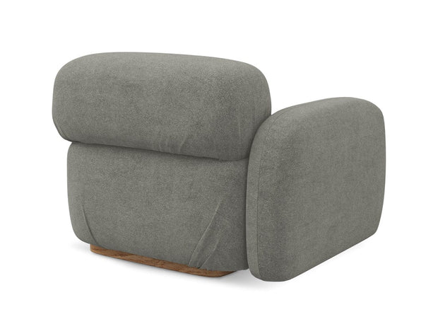 Makamii Fotoliu Modular tapitat cu stofa, Ailani L1S C18 Grej / Natural, l95xA95xH73 cm