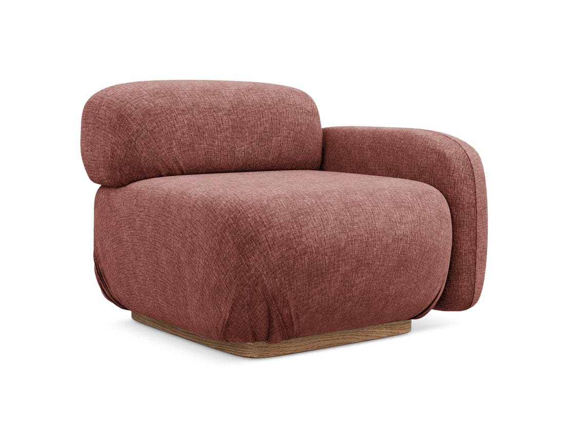 Makamii Roz Fotoliu Modular tapitat cu stofa, Ailani R1S-21, l95xA95xH73 cm