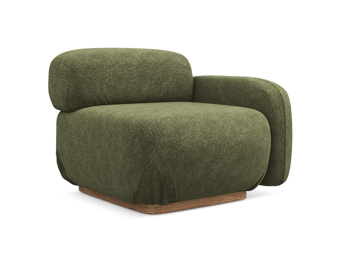 Makamii Verde Fotoliu Modular tapitat cu stofa, Ailani R1S-21, l95xA95xH73 cm