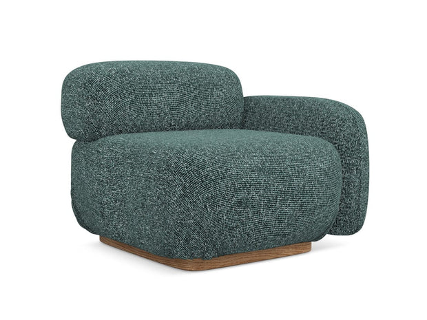 Makamii Albastru Fotoliu Modular tapitat cu stofa, Ailani R1S-22, l95xA95xH73 cm