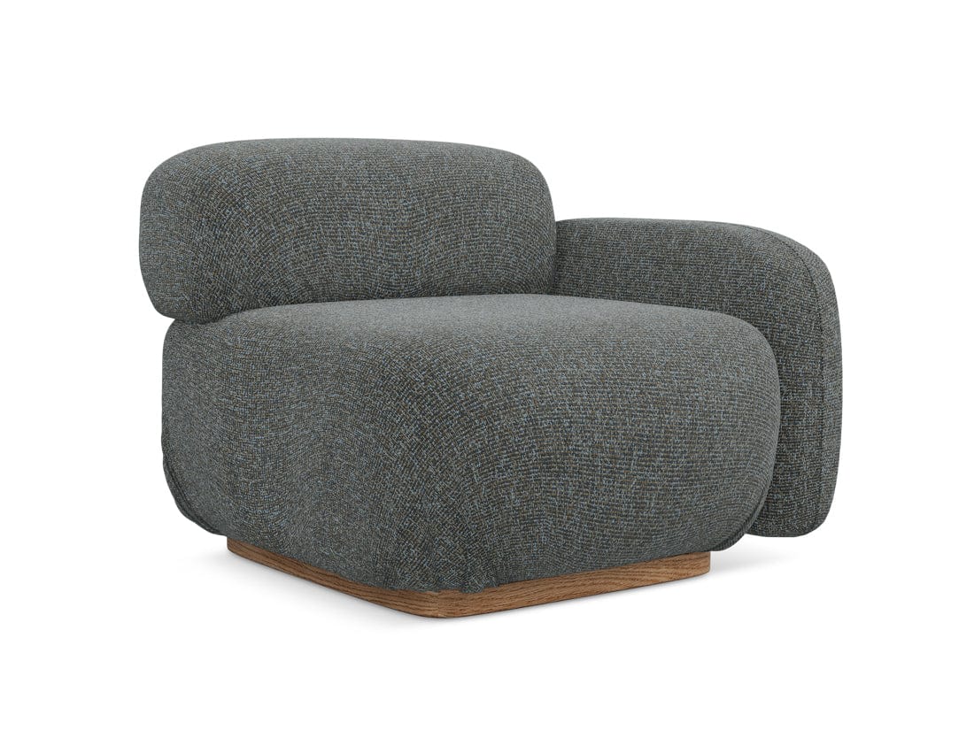 Makamii Gri Fotoliu Modular tapitat cu stofa, Ailani R1S-22, l95xA95xH73 cm