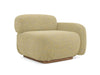 Makamii Galben Fotoliu Modular tapitat cu stofa, Ailani R1S-22, l95xA95xH73 cm