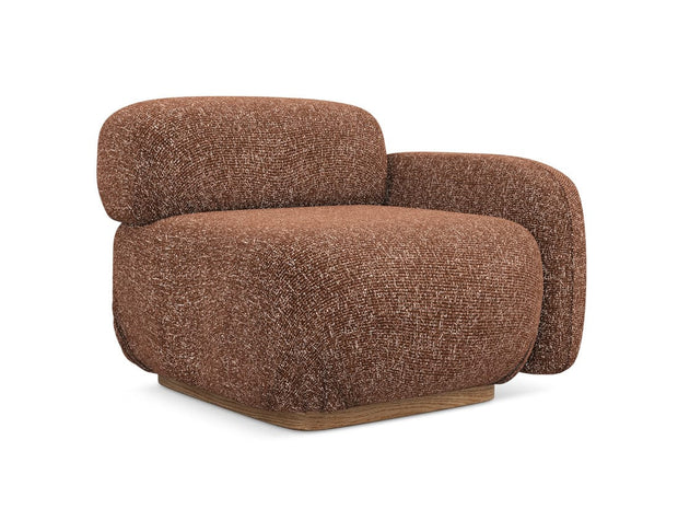 Makamii Ruginiu Fotoliu Modular tapitat cu stofa, Ailani R1S-22, l95xA95xH73 cm