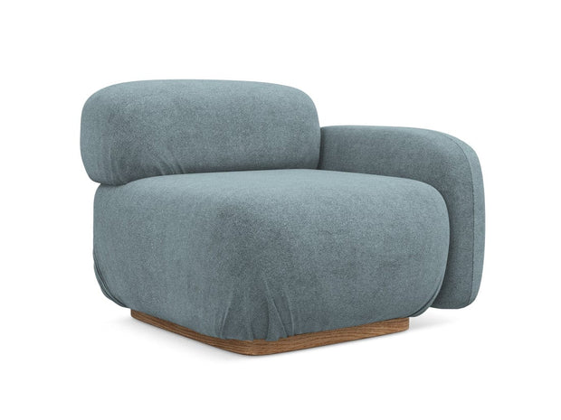 Makamii Albastru Fotoliu Modular tapitat cu stofa, Ailani R1S-7, l95xA95xH73 cm