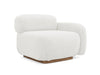Makamii Alb Fotoliu Modular tapitat cu stofa, Ailani R1S-7, l95xA95xH73 cm