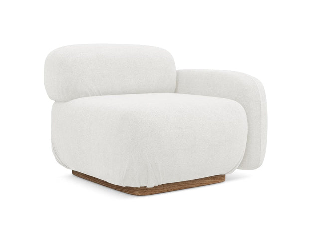 Makamii Alb Fotoliu Modular tapitat cu stofa, Ailani R1S-7, l95xA95xH73 cm