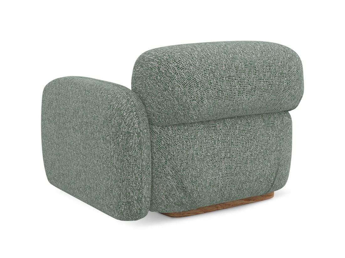 Makamii Fotoliu Modular tapitat cu stofa, Ailani R1S C10 Verde Deschis / Natural, l95xA95xH73 cm