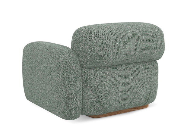 Makamii Fotoliu Modular tapitat cu stofa, Ailani R1S C10 Verde Deschis / Natural, l95xA95xH73 cm