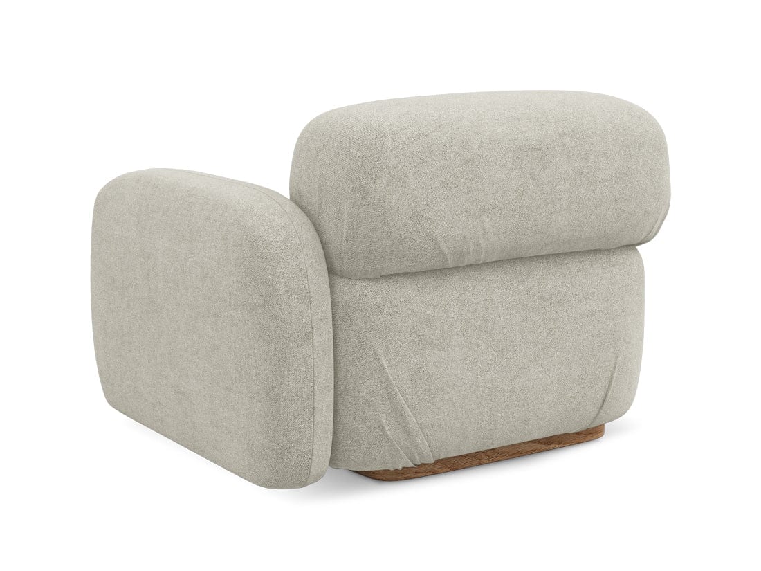 Makamii Fotoliu Modular tapitat cu stofa, Ailani R1S C5 Bej Deschis / Natural, l95xA95xH73 cm