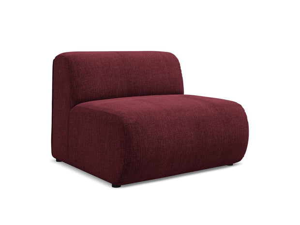 Makamii Bordeaux Fotoliu Modular tapitat cu stofa, Ekahi 1S-2, l90xA89xH70 cm