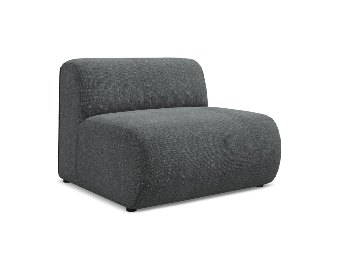 Makamii Grafit Fotoliu Modular tapitat cu stofa, Ekahi 1S-2, l90xA89xH70 cm