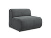 Makamii Grafit Fotoliu Modular tapitat cu stofa, Ekahi 1S-2, l90xA89xH70 cm
