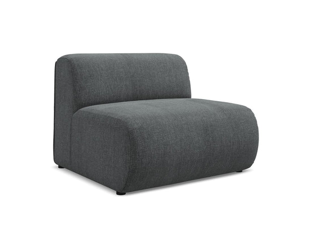 Makamii Grafit Fotoliu Modular tapitat cu stofa, Ekahi 1S-2, l90xA89xH70 cm