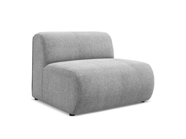 Makamii Gri Fotoliu Modular tapitat cu stofa, Ekahi 1S-2, l90xA89xH70 cm