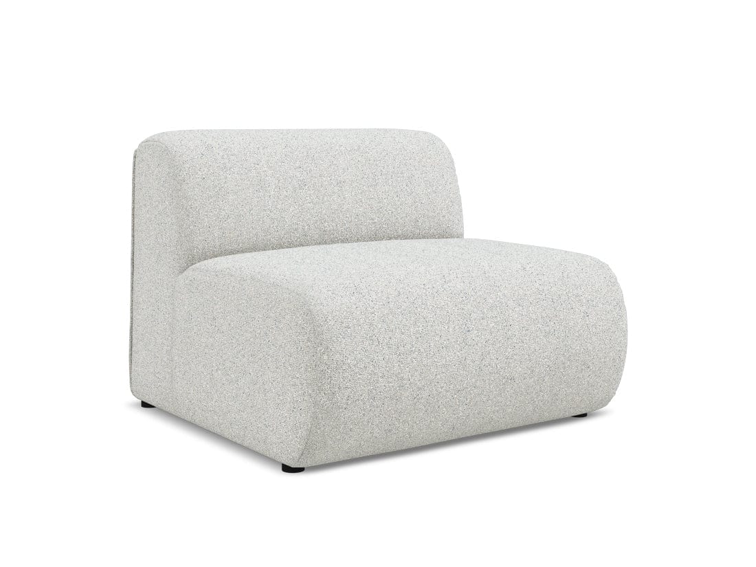 Makamii Bej Fotoliu Modular tapitat cu stofa, Ekahi 1S-20, l90xA89xH70 cm