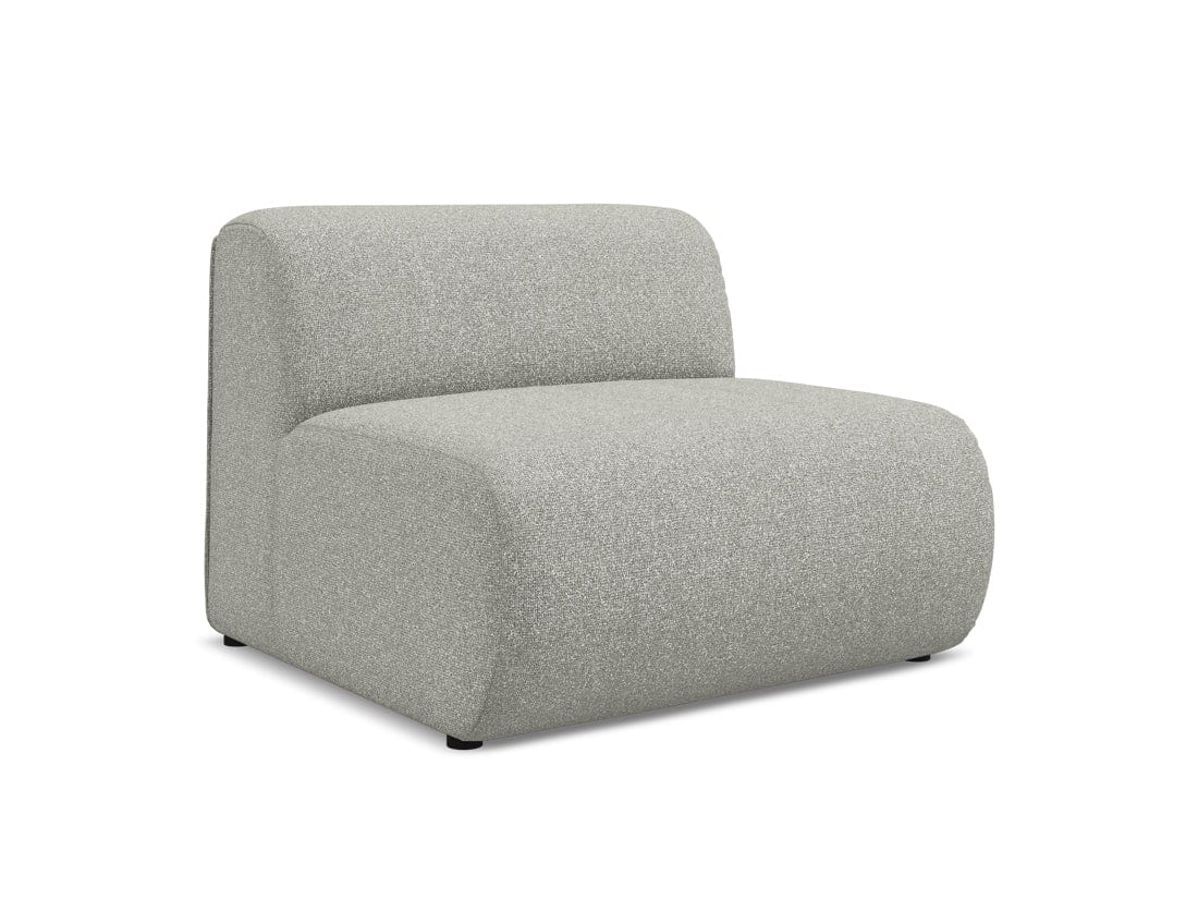 Makamii Gri Fotoliu Modular tapitat cu stofa, Ekahi 1S-20, l90xA89xH70 cm