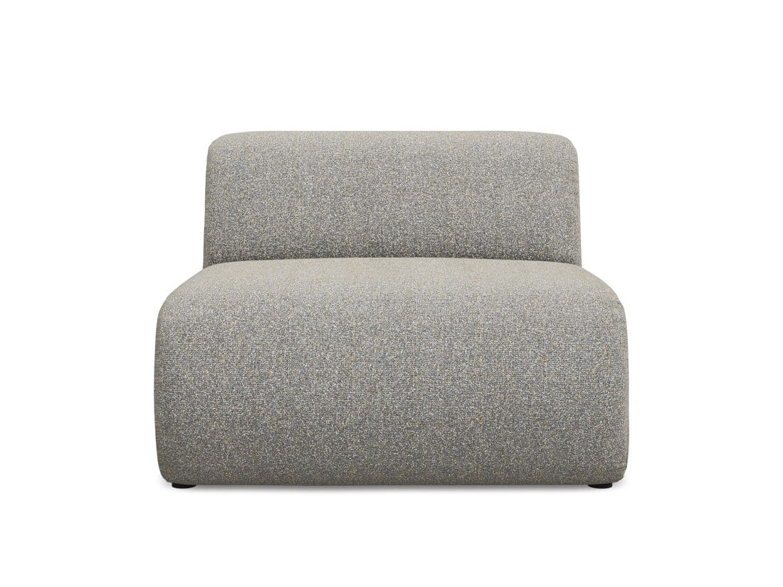 Makamii Fotoliu Modular tapitat cu stofa, Ekahi 1S C2 Bej Inchis / Negru, l90xA89xH70 cm