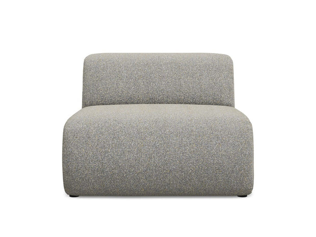 Makamii Fotoliu Modular tapitat cu stofa, Ekahi 1S C2 Bej Inchis / Negru, l90xA89xH70 cm