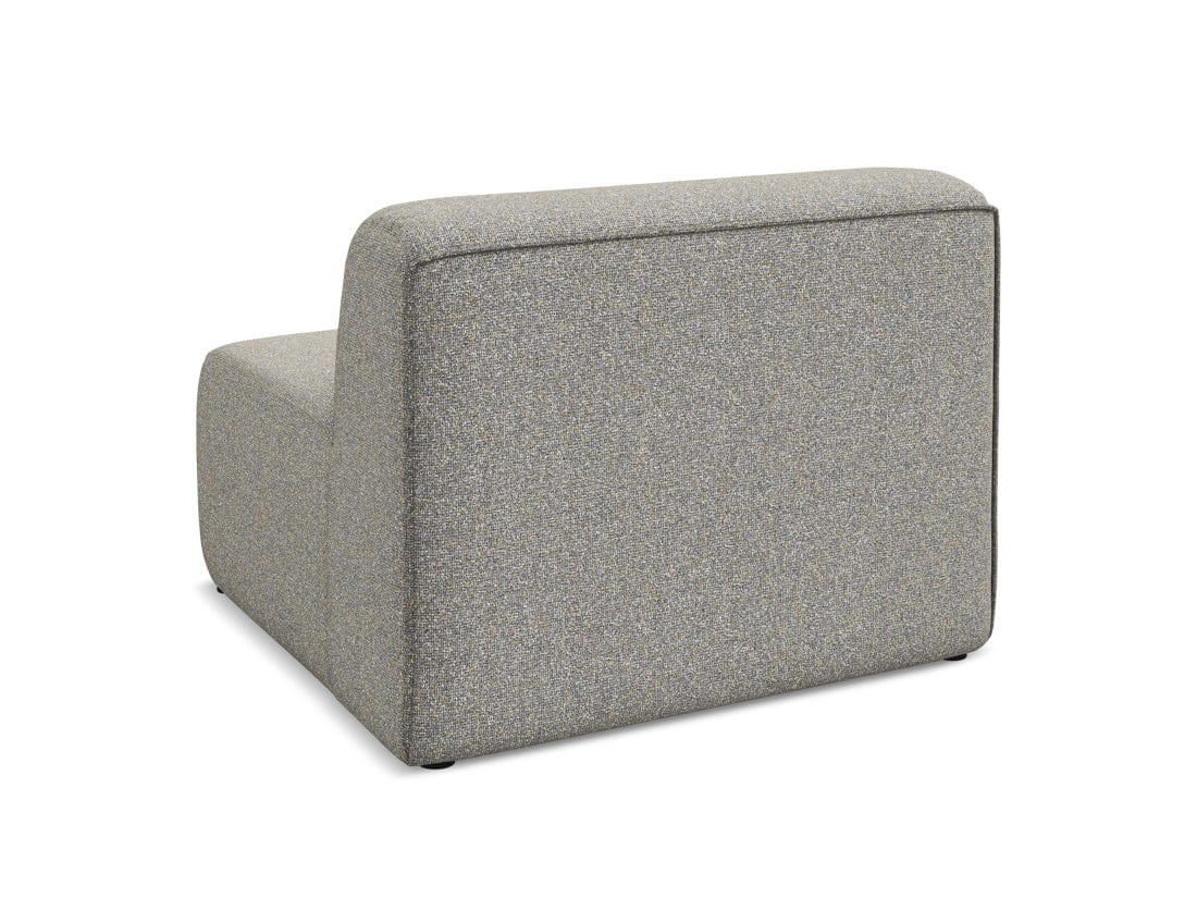 Makamii Fotoliu Modular tapitat cu stofa, Ekahi 1S C2 Bej Inchis / Negru, l90xA89xH70 cm