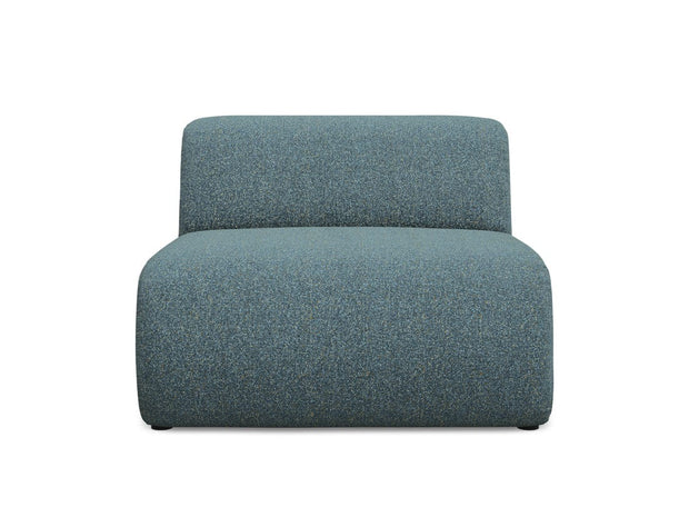 Makamii Fotoliu Modular tapitat cu stofa, Ekahi 1S C7 Albastru Denim / Negru, l90xA89xH70 cm