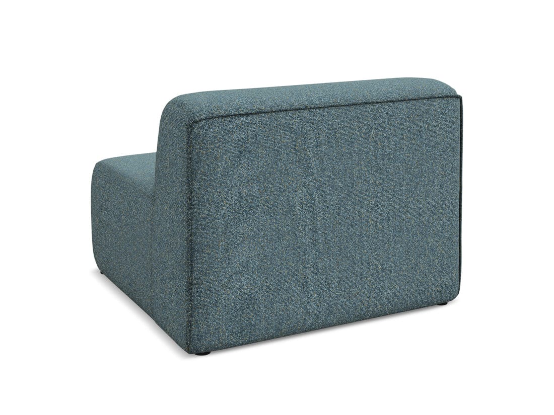 Makamii Fotoliu Modular tapitat cu stofa, Ekahi 1S C7 Albastru Denim / Negru, l90xA89xH70 cm