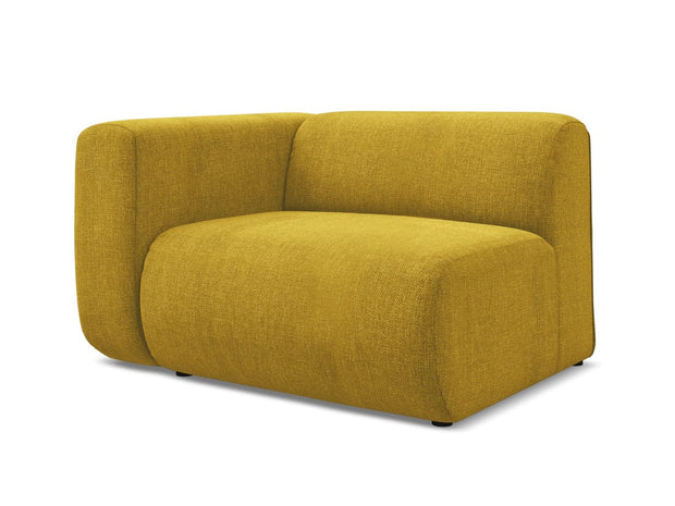 Makamii Galben Fotoliu Modular tapitat cu stofa, Ekahi L1S-2, l114xA89xH70 cm