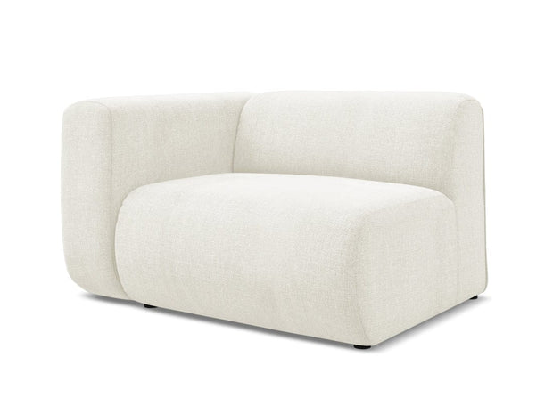 Makamii Alb Fotoliu Modular tapitat cu stofa, Ekahi L1S-2, l114xA89xH70 cm