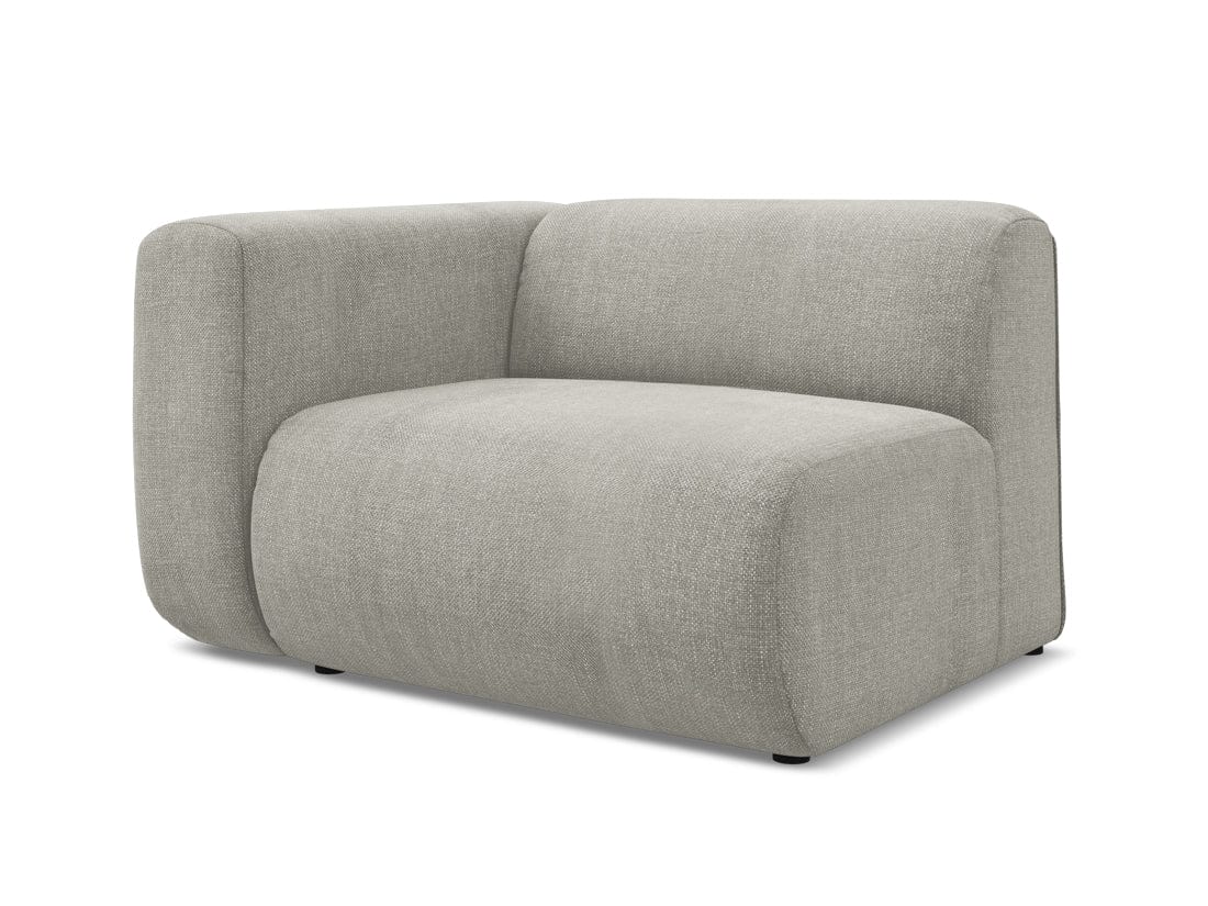 Makamii Bej Fotoliu Modular tapitat cu stofa, Ekahi L1S-2, l114xA89xH70 cm