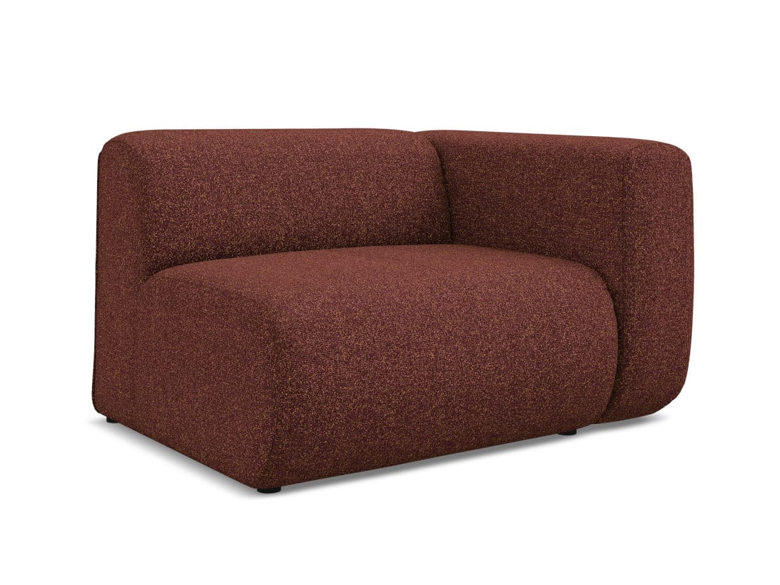 Makamii Burgundy Fotoliu Modular tapitat cu stofa, Ekahi L1S-20, l114xA89xH70 cm