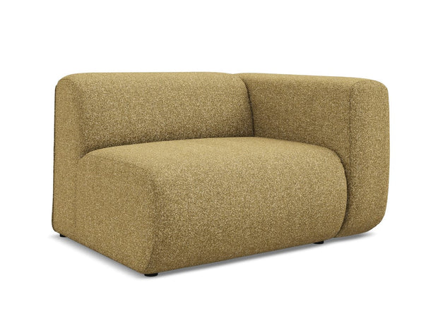 Makamii Galben Fotoliu Modular tapitat cu stofa, Ekahi L1S-20, l114xA89xH70 cm