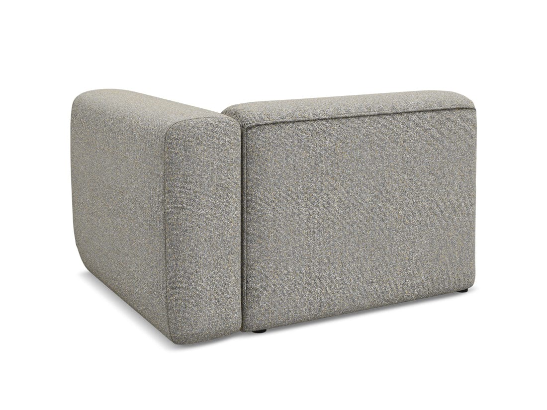 Makamii Fotoliu Modular tapitat cu stofa, Ekahi L1S C2 Bej Inchis / Negru, l114xA89xH70 cm