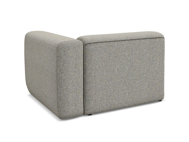 Makamii Fotoliu Modular tapitat cu stofa, Ekahi L1S C2 Bej Inchis / Negru, l114xA89xH70 cm