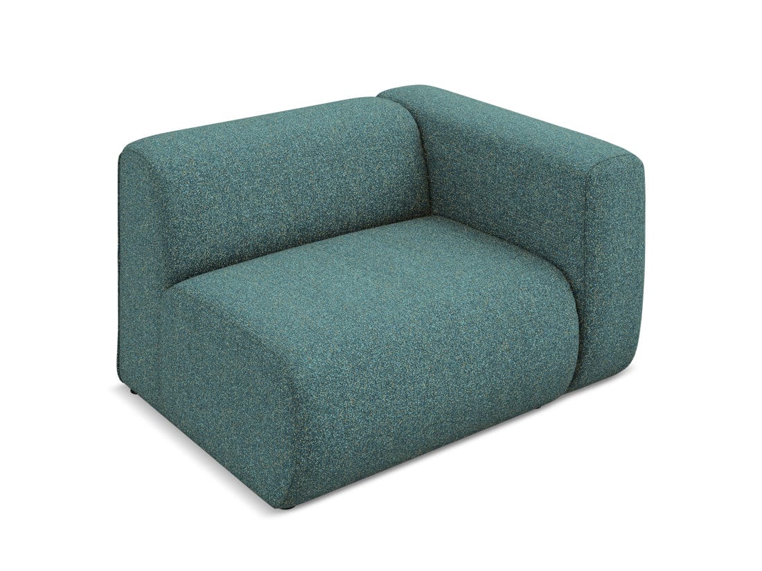 Makamii Fotoliu Modular tapitat cu stofa, Ekahi L1S C6 Marin / Negru, l114xA89xH70 cm