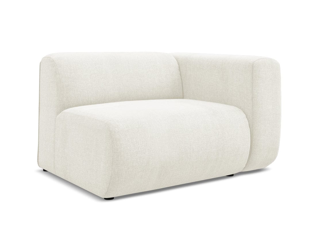 Makamii Alb Fotoliu Modular tapitat cu stofa, Ekahi R1S-2, l114xA89xH70 cm