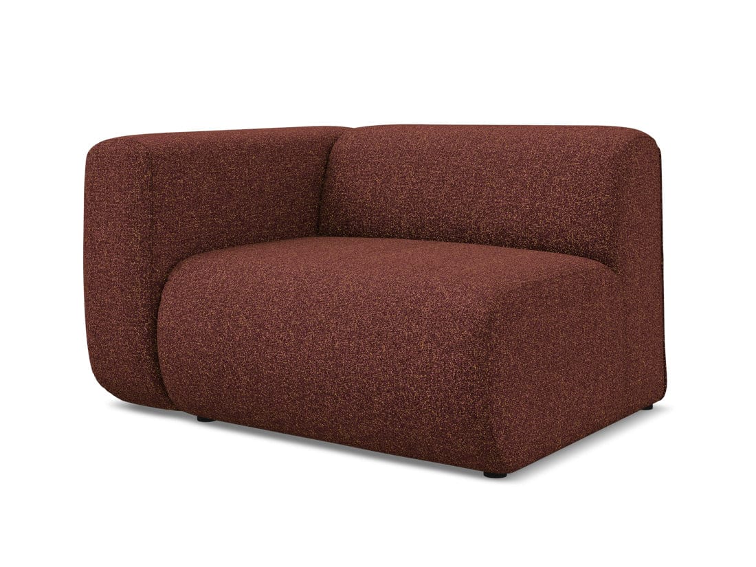 Makamii Burgundy Fotoliu Modular tapitat cu stofa, Ekahi R1S-20, l114xA89xH70 cm
