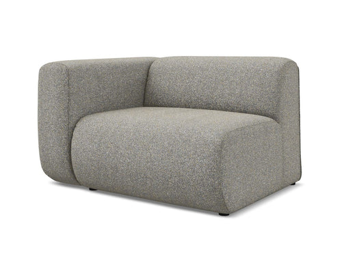 Makamii Fotoliu Modular tapitat cu stofa, Ekahi R1S C2 Bej Inchis / Negru, l114xA89xH70 cm