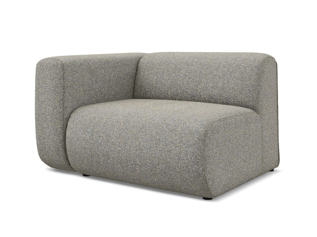 Makamii Fotoliu Modular tapitat cu stofa, Ekahi R1S C2 Bej Inchis / Negru, l114xA89xH70 cm