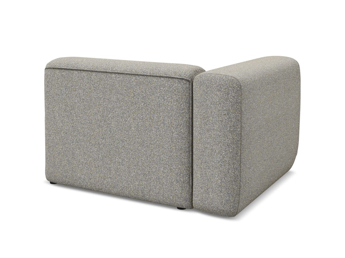 Makamii Fotoliu Modular tapitat cu stofa, Ekahi R1S C2 Bej Inchis / Negru, l114xA89xH70 cm