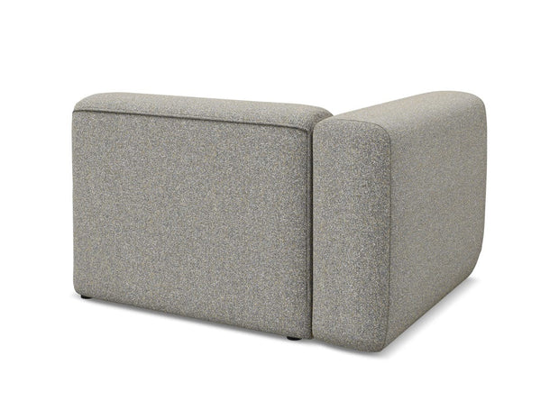 Makamii Fotoliu Modular tapitat cu stofa, Ekahi R1S C2 Bej Inchis / Negru, l114xA89xH70 cm