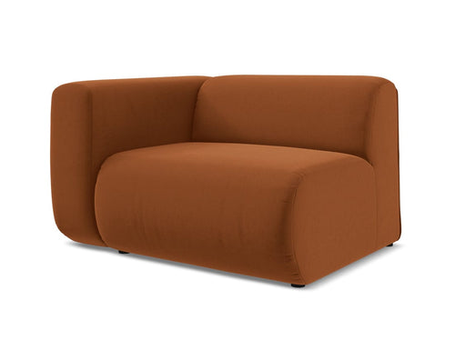 Makamii Ruginiu Fotoliu Modular tapitat cu stofa, Ekahi Velvet L1S-3, l114xA89xH70 cm