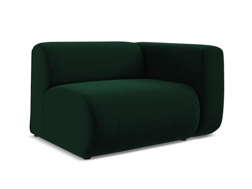 Makamii Fotoliu Modular tapitat cu stofa, Ekahi Velvet R1S C24 Verde Inchis / Negru, l114xA89xH70 cm