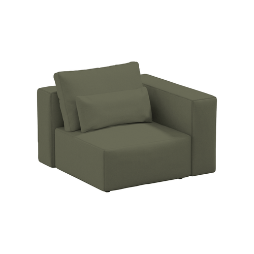 SIT SIT Fotoliu Modular tapitat cu stofa, Riposo Ottimo Verde Olive, l105xA105xH85 cm