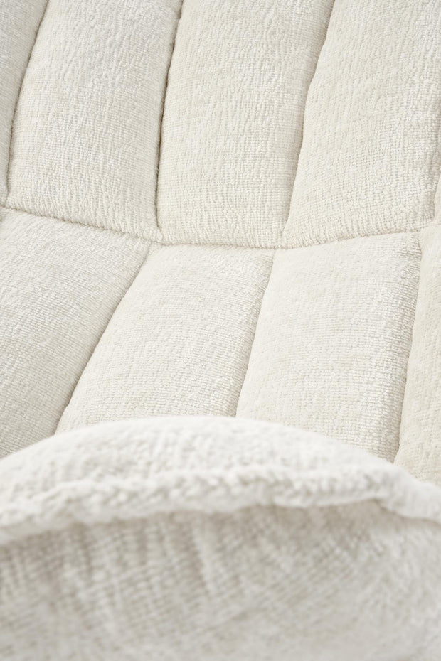 Fotoliu rotativ tapitat cu stofa, Fofana Crem / Negru, l77xA77xH91 cm (6)