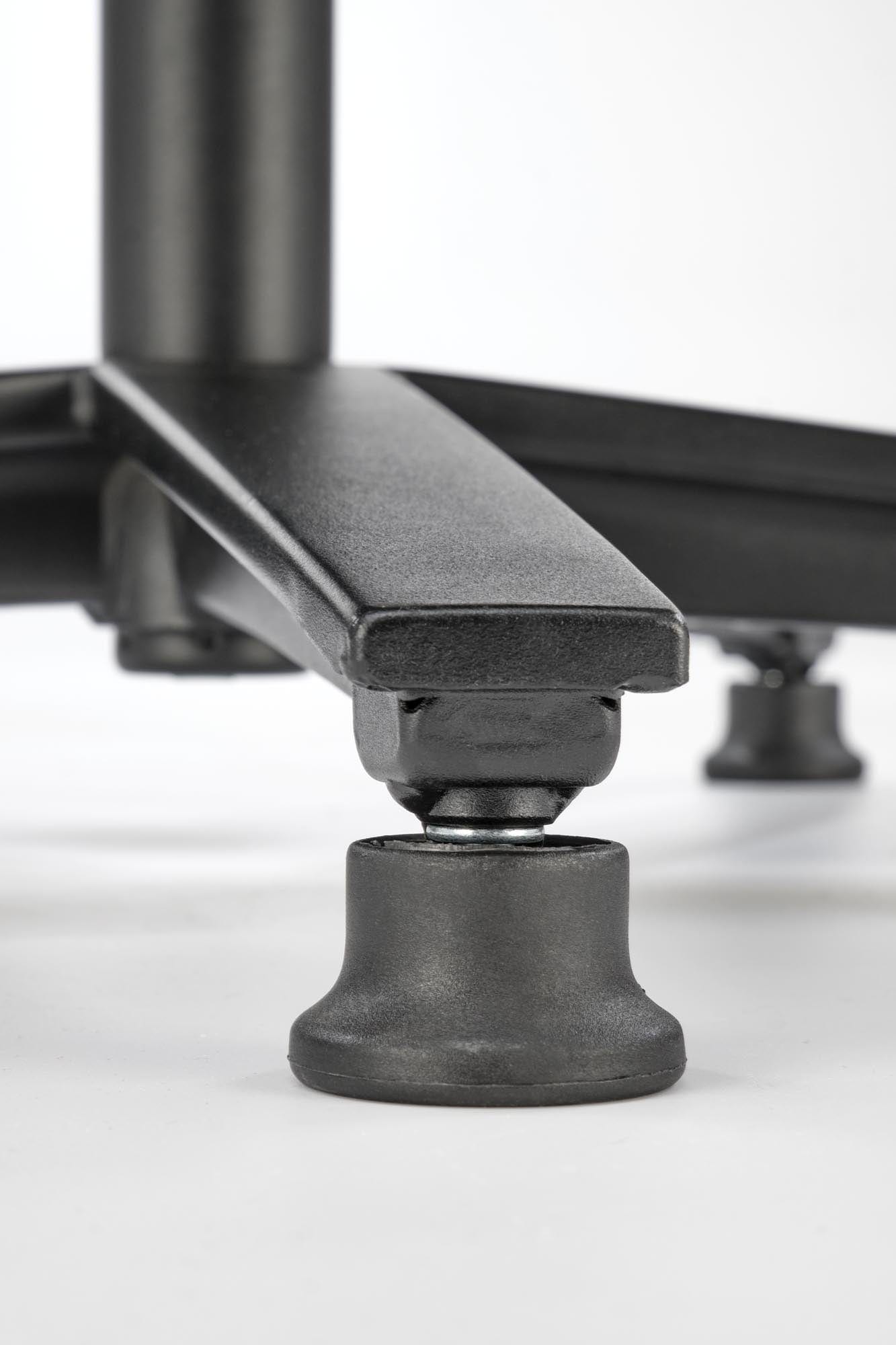 Fotoliu rotativ tapitat cu stofa, Franco Bej / Negru, l80xA83xH104 cm (2)