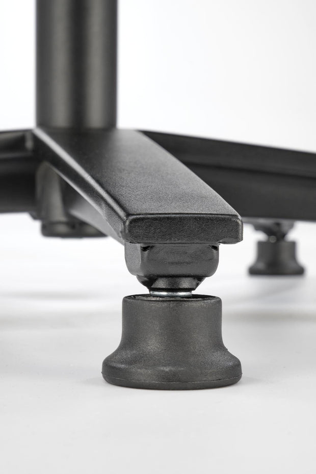 Fotoliu rotativ tapitat cu stofa, Franco Bej / Negru, l80xA83xH104 cm (2)